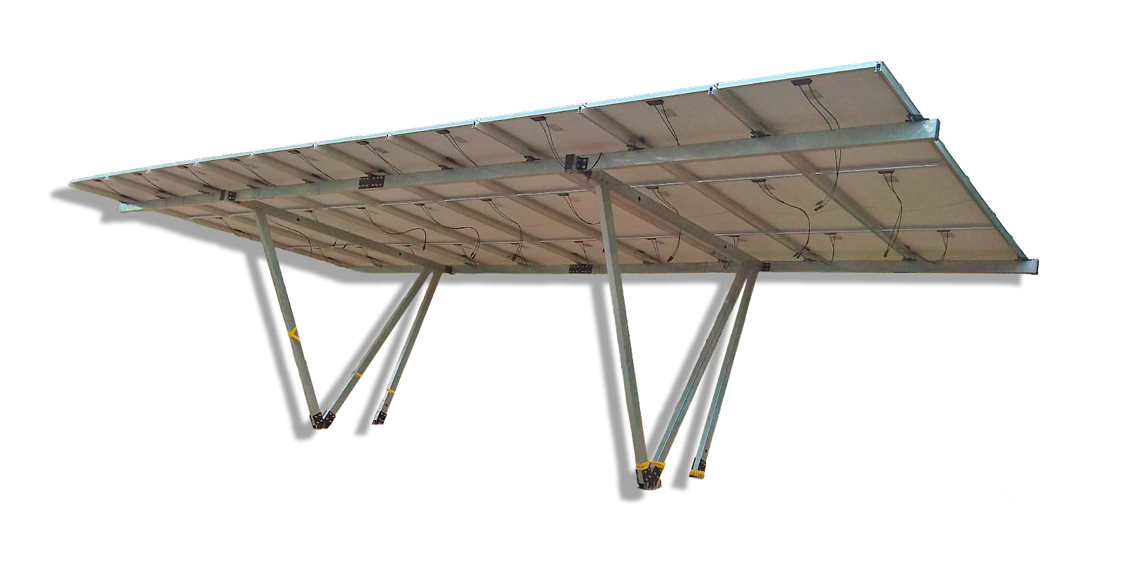 Montaje de marquesina fotovoltaica · Solarstem